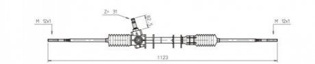 Рульова рейка GENERAL RICAMBI SK4002 (фото 1)