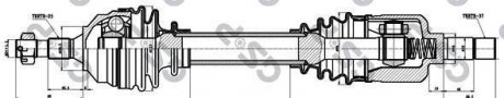 Привідний вал GSP 210268 (фото 1)