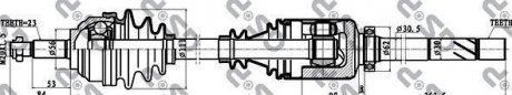 Привідний вал GSP 250268 (фото 1)