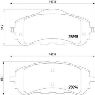 Гальмівні колодки дискові HELLA 8DB355021321 (фото 1)