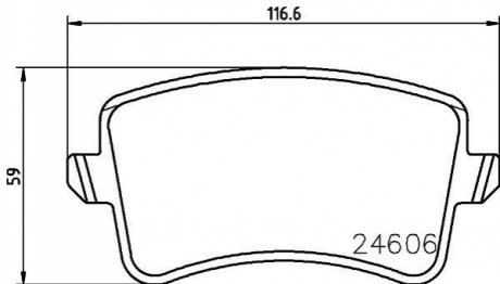 VW Колодки тормозн.задн.Audi A4/5,Q5 07- HELLA 8DB 355 025-381 (фото 1)