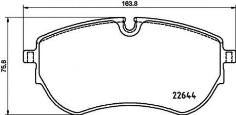 Klocki ham. prz. VW HELLA 8DB355037731 (фото 1)