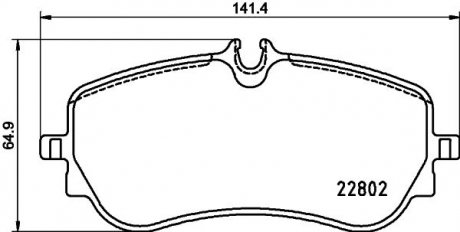 Klocki ham. tyі MAN VW HELLA 8DB355037751 (фото 1)