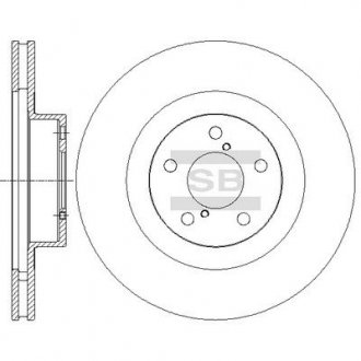 Гальмівний диск передній Hi-Q (SANGSIN) SD4701 (фото 1)