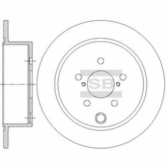 Диск гальмівний Hi-Q (SANGSIN) SD4708 (фото 1)