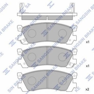 Колодка торм. MAZDA 929 2.0I, 2.2I, 3.0I -91 задн. Hi-Q (SANGSIN) SP1060-R (фото 1)