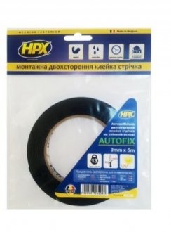 Двух. вспін скотч чорн 12ммх5м HPX DSA1205 (фото 1)