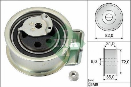 Натяжний ролик паска ГРМ VAG 1.4TDI/1.9TDI INA 531039620 (фото 1)