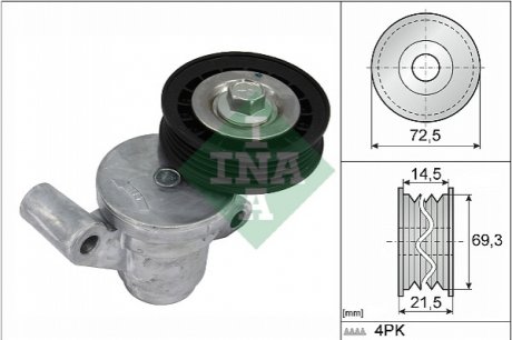 Натяжное устройство, клиновый ремень INA 534 0705 10 (фото 1)