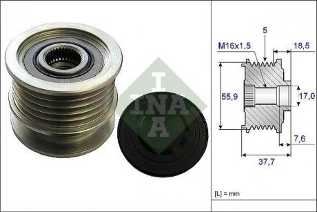 Ролик alternatora INA 535016910 (фото 1)