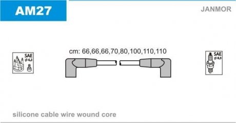 Дроти запалення, набір Janmor AM27 (фото 1)