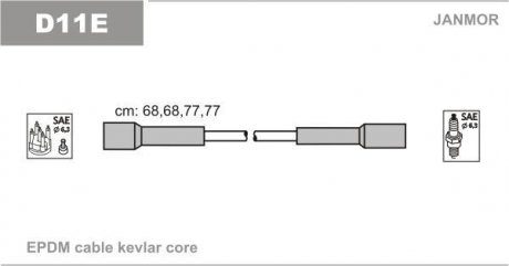 Дроти запалення, набір Janmor D11EP (фото 1)