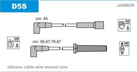 Провода в/в Daewoo Nexia 1.5 93- Janmor D5S (фото 1)