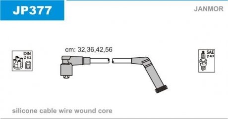 Дроти запалення, набір Janmor JP377 (фото 1)