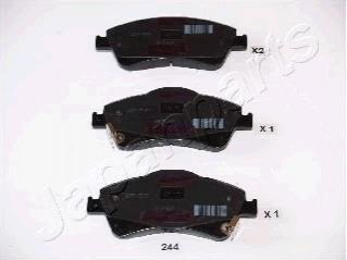 TOYOTA гальмівні колодки передн.Avensis 09-,Auris 07- JAPANPARTS PA-244AF (фото 1)