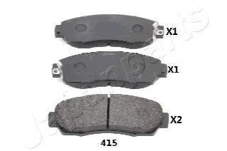 Колодки гальмівні HONDA P. CR-V 2,0-2,2 12- JAPANPARTS PA-415AF (фото 1)