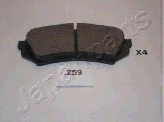 TOYOTA гальмівні колодки задн.Land Cruiser 98- JAPANPARTS PP-259AF (фото 1)