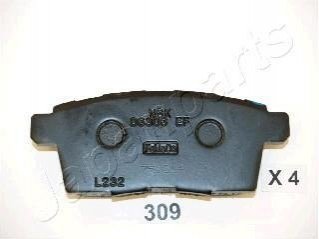 Гальмівні колодки, дискове гальмо (набір) JAPANPARTS PP-309AF (фото 1)