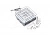 Фара LED прямокутна 27W, 16+36 ламп, 107*109мм, комбін. промінь 12/24V 6000K, 3600Lm JUBANA 453701084 (фото 2)