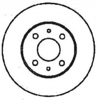 Диск гальмівний CROMA/MULTIPLA 251mm /T/ STILO Jurid 561329JC (фото 1)