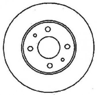 Диск гальмівний PANDA II/PUNTO 240mm BRAVO/MAREA/SEICENTO/TIPO/TEMPRA Jurid 561380JC (фото 1)