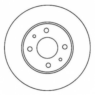 NISSAN диск гальмівний передній ALMERA 1.4I 16V Jurid 562024JC (фото 1)