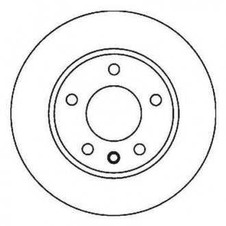 VW Диск гальмівний задній Golf,Skoda Fabia,Octavia,Seat Jurid 562053JC (фото 1)