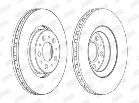 Диск гальмівний !.. Jurid 562173JC-1 (фото 1)