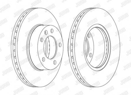 Диск гальмівний MOVANO MASTER ! Jurid 562190JC1 (фото 1)