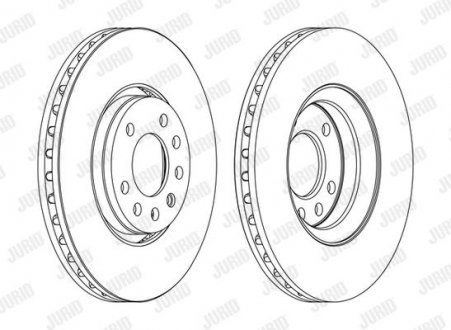 Диск гальмівний !. Jurid 562385JC1 (фото 1)