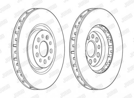 Диск гальмівний !.. Jurid 562394JC1 (фото 1)