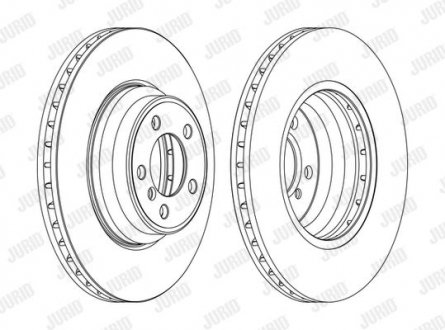 Диск гальмівний + !. Jurid 562401JC1 (фото 1)