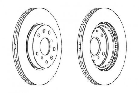 Гальмівний диск Jurid 562534JC (фото 1)