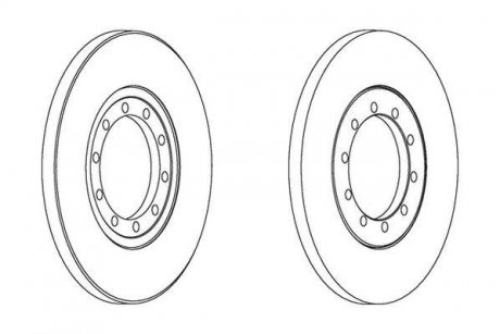 Гальмівний диск Jurid 562537JC (фото 1)