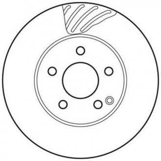 Тормозной диск (передний) MB W204 2007- / W212 2009- (295x28) Jurid 562627JC (фото 1)