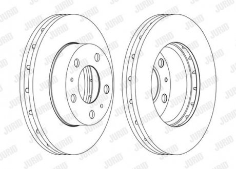 Диск гальмівний !. Jurid 562630JC1 (фото 1)