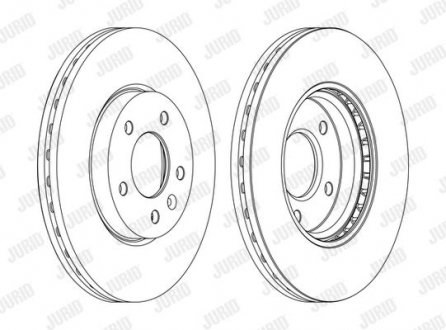 CHEVROLET Диск тормозной передн.Cruze 1.6 09-,Opel Astra j Jurid 562631JC-1 (фото 1)