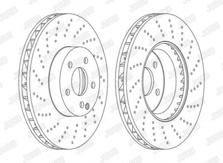 Диск гальмівний !.. Jurid 562634JC-1 (фото 1)