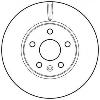 Диск тормозной CHEVROLET, OPEL (комп. 2шт.) Jurid 562642JC (фото 1)