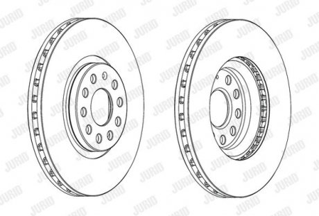 Диск гальмівний !.. Jurid 562688JC1 (фото 1)