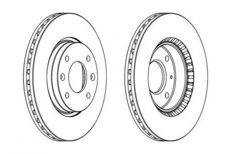 Гальмівний диск Jurid 562734JC (фото 1)