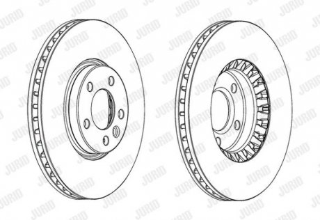 Диск гальмівний + !. Jurid 562739JC1 (фото 1)