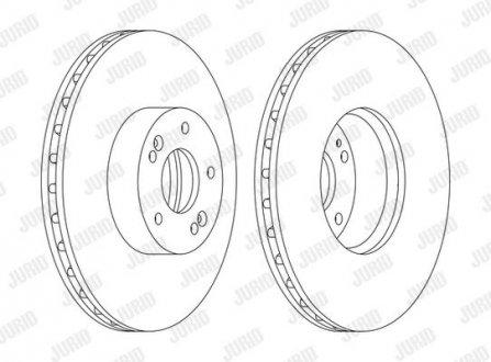 Диск гальмівний !. Jurid 562778JC1 (фото 1)