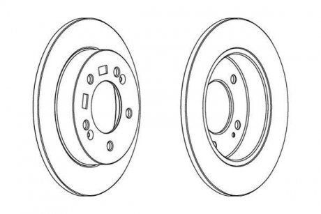 Гальмівний диск Jurid 563033JC (фото 1)