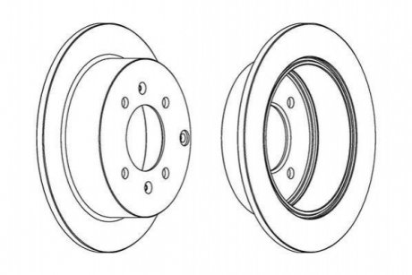 Гальмівний диск Jurid 563042JC (фото 1)