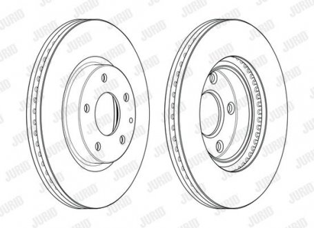 Гальмівний диск Jurid 563117JC (фото 1)