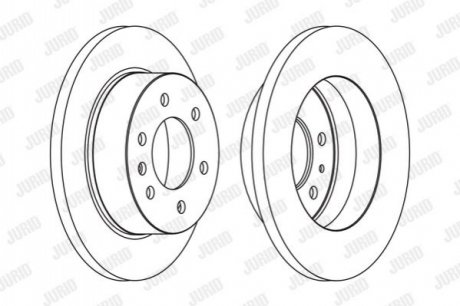 Гальмівний диск Jurid 569137J (фото 1)