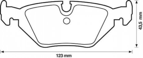 BMW гальмівні колодки задние 3 E36,Z3/4 90- Jurid 571527J (фото 1)