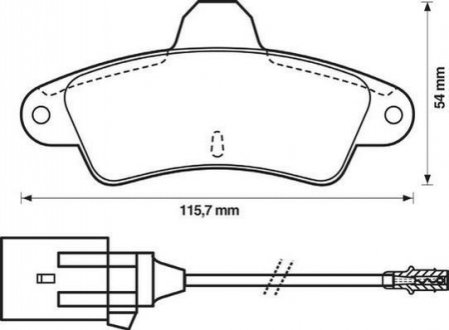 Колодки гальмівні задние MONDEO 1.6-2.0 93- Jurid 571755J (фото 1)