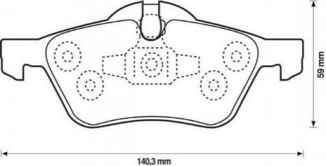 BMW гальмівні колодки передние Mini Cooper,One 01- Jurid 571992J (фото 1)